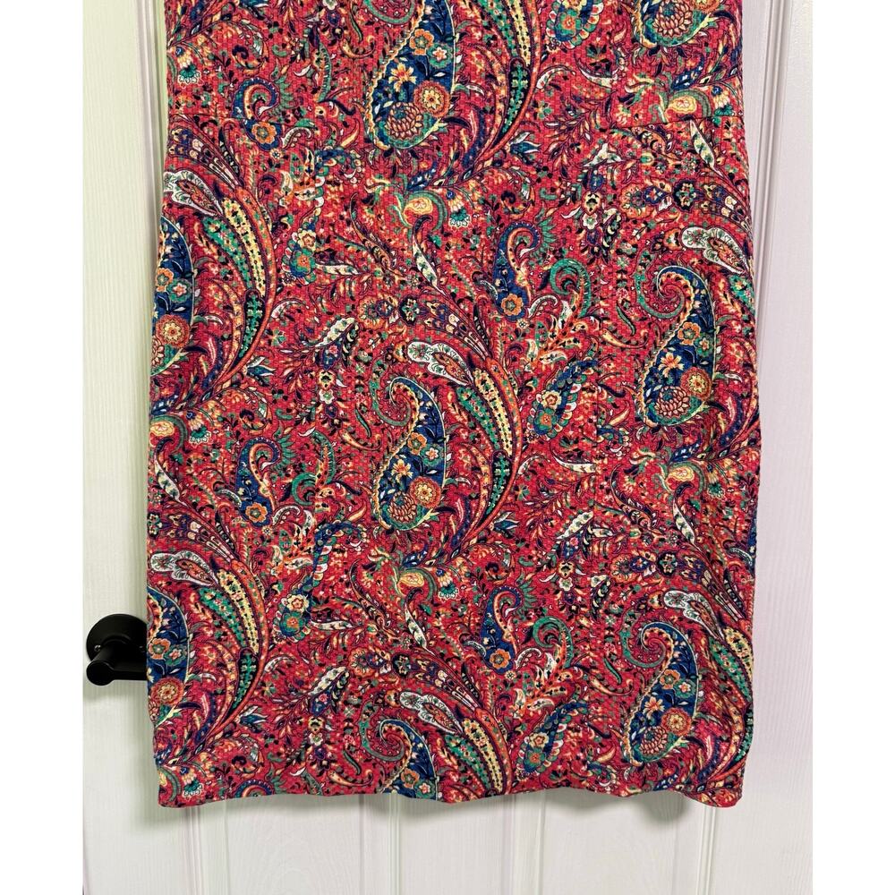 Talbots Women's Paisley Cut Out Tie Back Sleeveless Dress Size 16 - Picture 3 of 13
